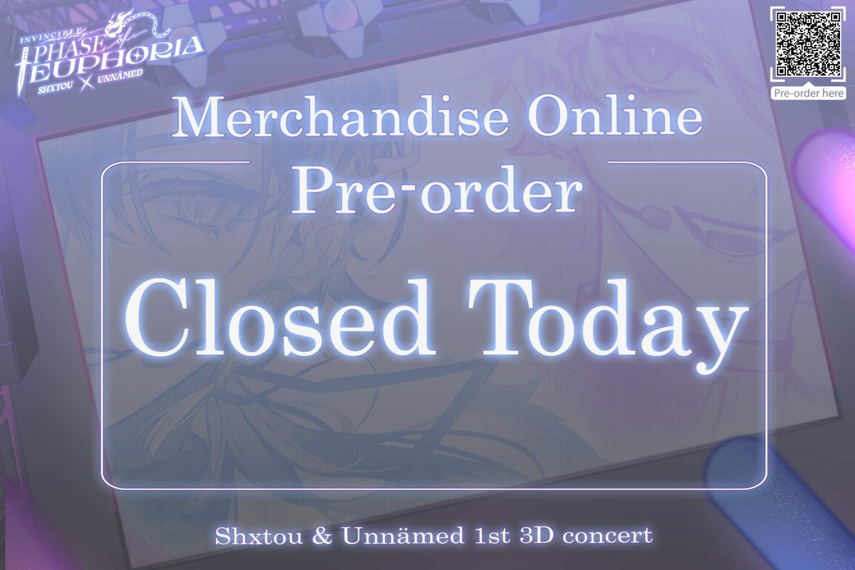 InvincibleMld's tweet image. 📣 Announcement of Online Pre-order Closing for Postal Delivery Merchandise.
Merchandise from Invincible Melody: Phase of Euphoria is now closed for online pre-order.
Thank you to all customers who have supported us very well. All Merchandise will start shipping from 1/04/2024…