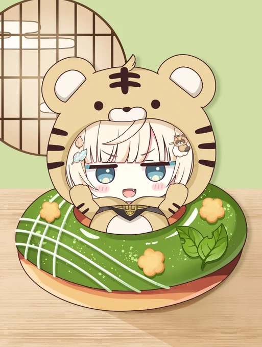 ござるドーナツ。#いろはにも絵を #ホロライブ 