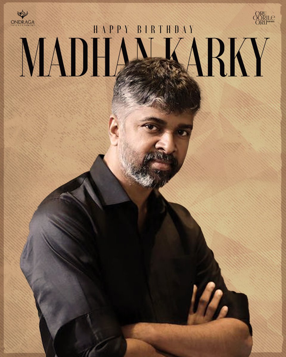 The man who writes verses that are etched in hearts, resonating with depths forever. Happy Birthday to our very own profound lyricist, @madhankarky. Cheers to another year filled with Vannangalum Varigalum ❤ #HappyBirthdayMadhanKarky #HBDMadhanKarky