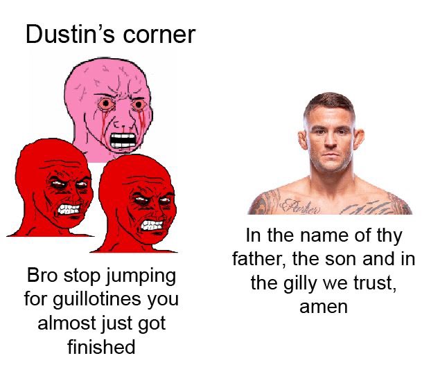 Dustin Poirier tonight: #UFC299