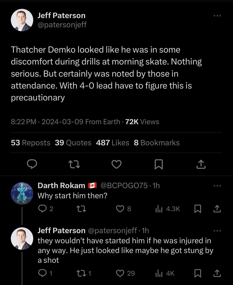 therealbhatman's tweet photo. @sportsrage Stung by a shot. Doesn’t seem like it’s anything to worry about https://t.co/rP8xBz0RMs