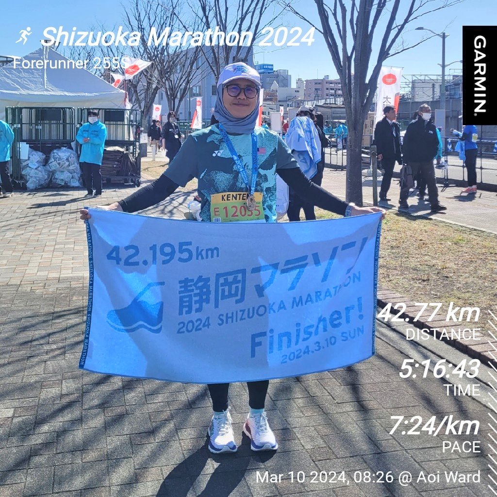 beckyilham's tweet photo. Alhamdulillah. Maraton No. 21 and 11th in Japan.

#JapanSpring2024 https://t.co/wbbK0Ggs1X