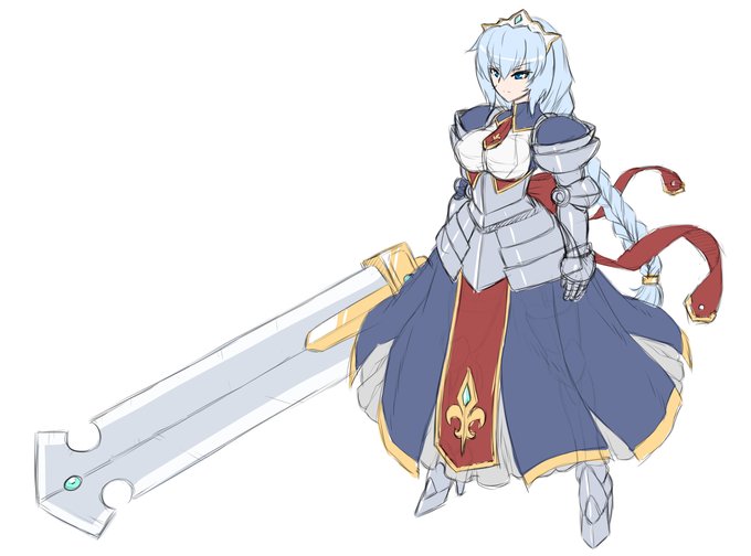 昔描いたオリキャラメイド騎士 