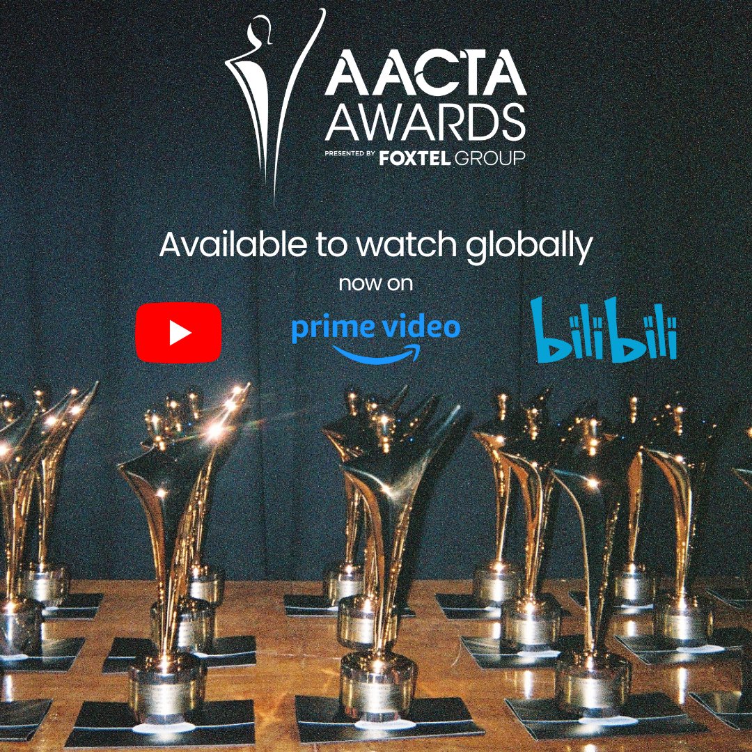 The 2024 AACTA Awards Ceremony presented by Foxtel Group is now available to watch globally via Amazon Prime, YouTube and Bilibili.    The ceremony is also available to watch locally via Foxtel On-Demand, BINGE and 10 Play.