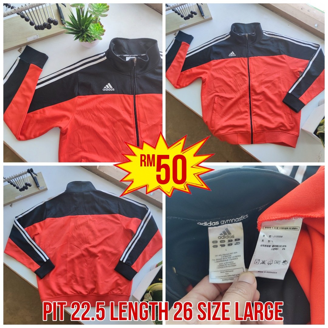 AVAILABLE‼️ AVAILABLE‼️

🧥 ADIDAS ORIGINALS TRACKTOP JACKET

💵 RM50 Dfod

Size : Large (22.5 x 26)
Material : Polyester. Cond 9/10 ✨
**Authentic original item 💯

#adidasoriginals #adidastracktop #adidasjacket
