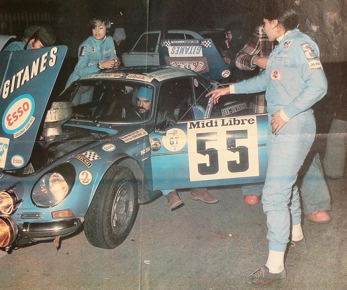 Michelle Mouton / Françoise Conconi, Alpine-Renault A110 1600SC.
Rally Criterium Cevennes (France), 1975.
 
#Rally #RallyCriteriumDesCevennes #Mouton #Conconi #Alpine #Renault