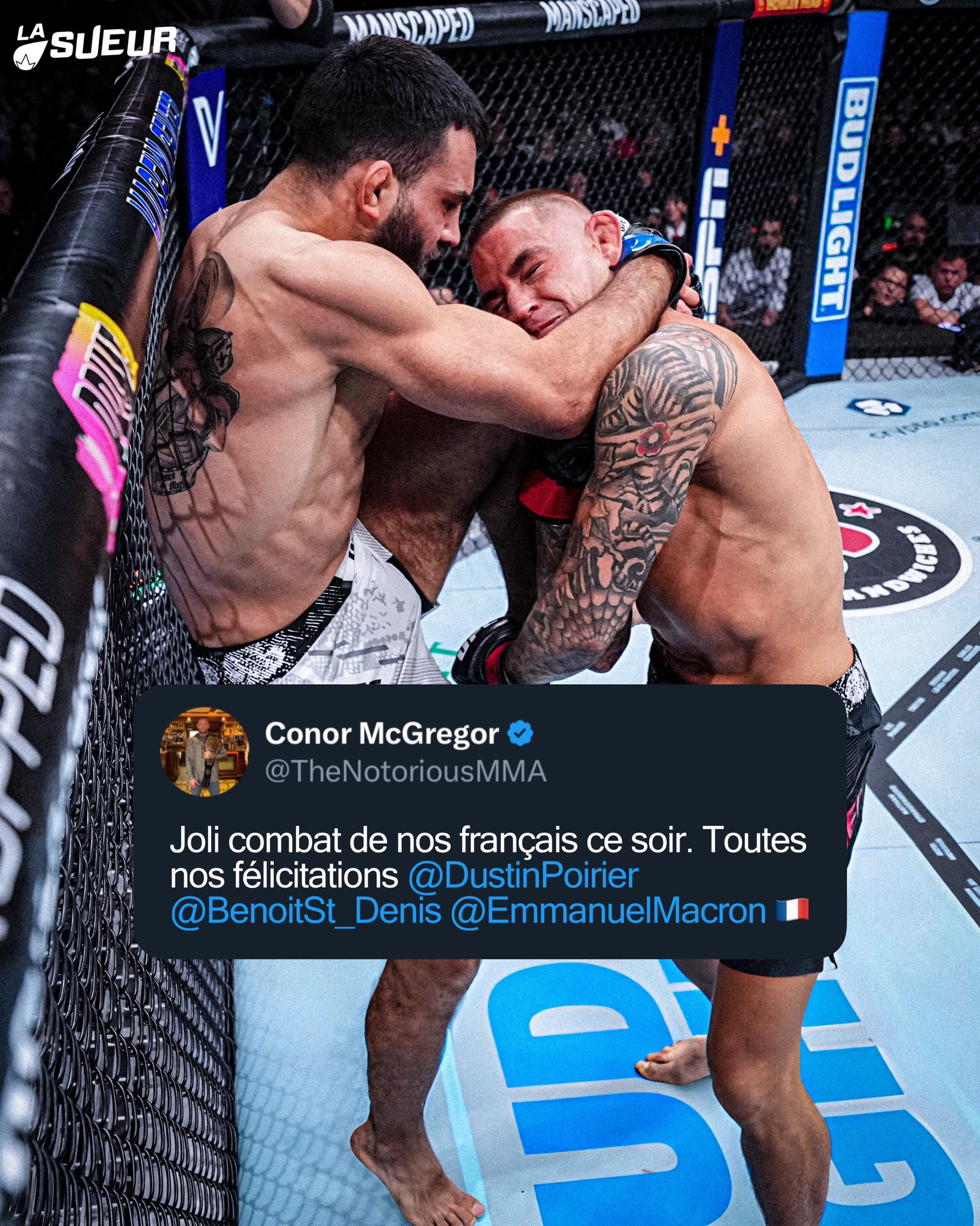 La Sueur on X Conor McGregor commente le combat Poirier vs BSD🍇