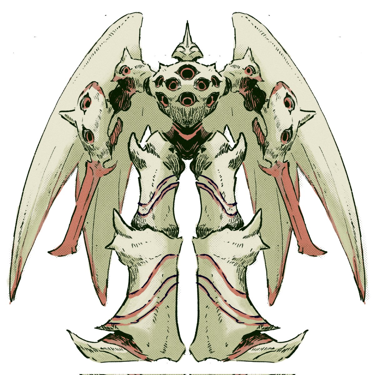 oddesque's tweet image. drew a mech