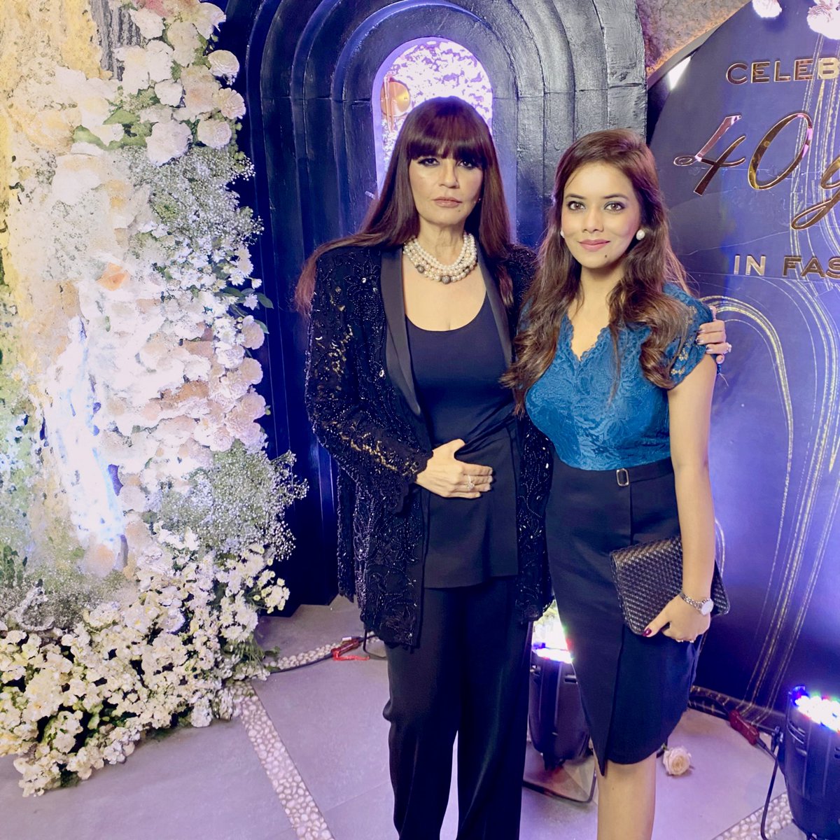 Lace and Pearls | 40 years in fashion ~ Congratulations @neeta_lulla @houseneetalulla 🥂 . . . #aboutlastnight #lace #pearls #fashion #neetalulla