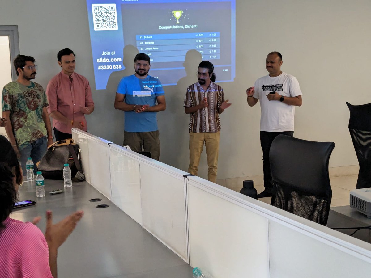 WTMBaroda's tweet photo. WTM - AI Quiz with @groverkds 

What's better than "Learn with Fun"
Also, we have our top 5 ⭐

#IWD2024 #wtmbaroda #ai https://t.co/BfDXi0zFi7
