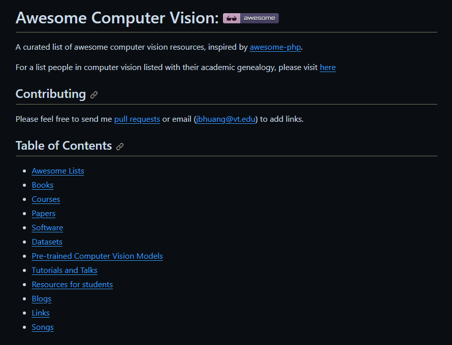 DanKornas's tweet image. 👉 Awesome Computer Vision

Awesome Books, Courses, Papers, Software, Datasets, Pre-trained Computer Vision Models, Tutorials, Talks, Blogs, Links and Songs related to Computer Vision.

🔗 github.com/jbhuang0604/aw…