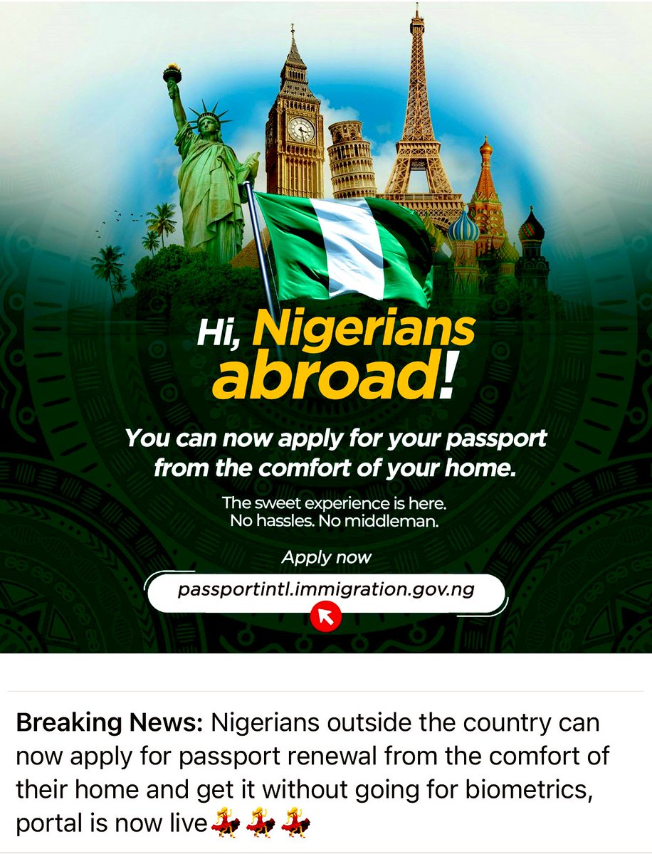 ... making sure the next generation have it easier than we did !!!  #Nigeriansabroad #nigeriapassport  #nigeriaimmigration