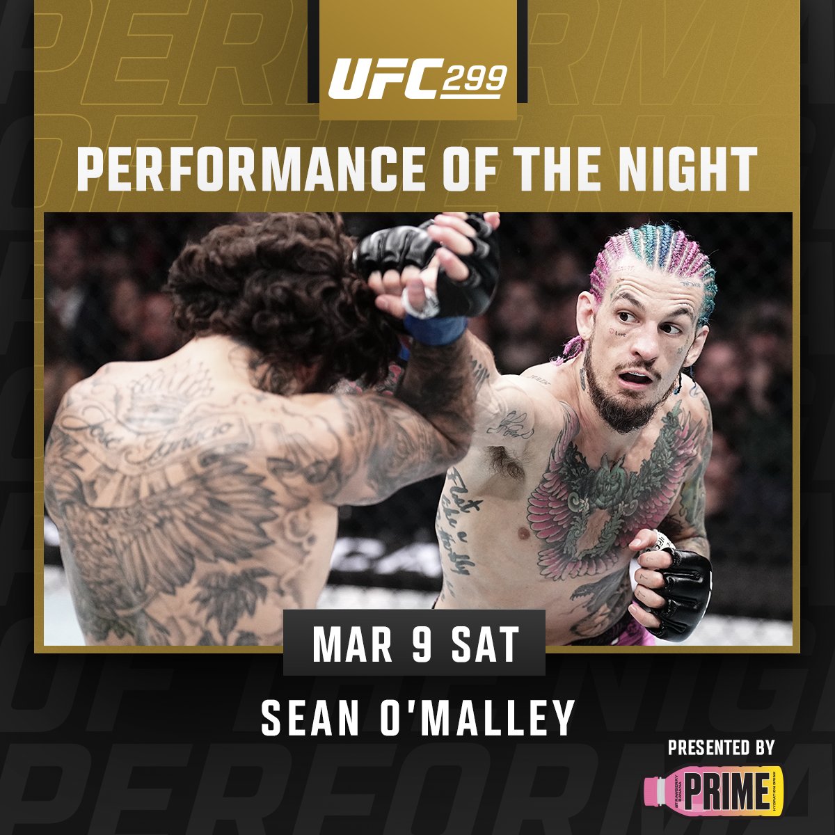 ufc's tweet image. FIVE #POTN bonuses tonight for these show stoppers 🤩💰

[ B2YB @PrimeHydrate ]
