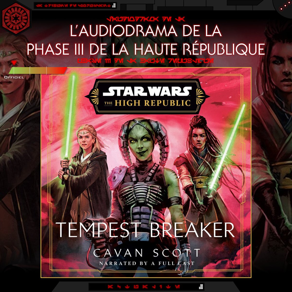LTCoruscant's tweet photo. 𝐓𝐄𝐌𝐏𝐄𝐒𝐓 𝐁𝐑𝐄𝐀𝐊𝐄𝐑
https://t.co/aB74AW0EoQ nous annonce Tempest Breaker, le nouvel audiodrama écrit par Cavan Scott.
#LaTribunedeCoruscant #TempestBreaker #LaHauteRépublique #RandomHouseAudio https://t.co/4ZSkMGq0MR