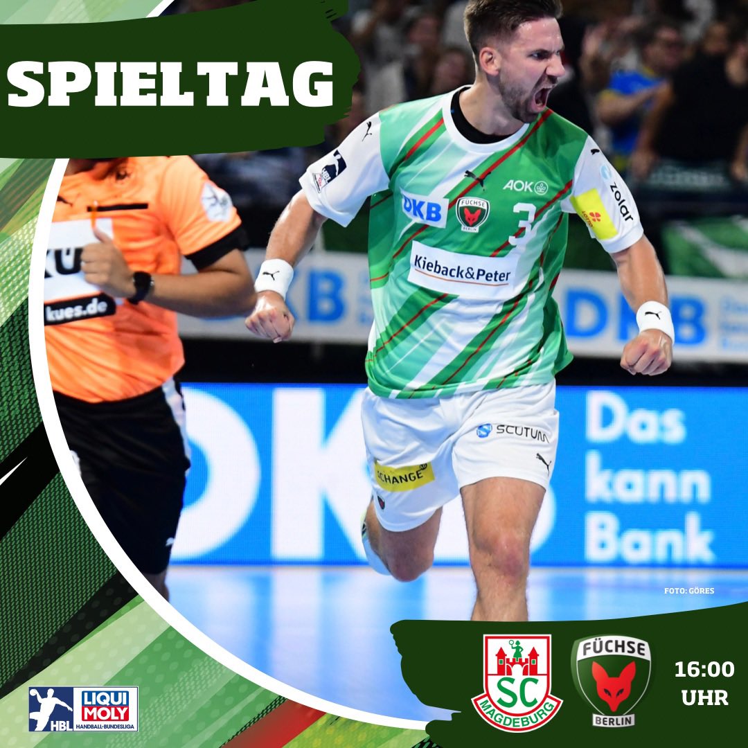 Spieltag 🦊
Und was für einer 🤩 Wir sind zu Gast in Magdeburg zum Topspiel 💪🏻
Um 16.00 Uhr live bei DYN, im RBB und im MDR 

#unserrevier #spieltag