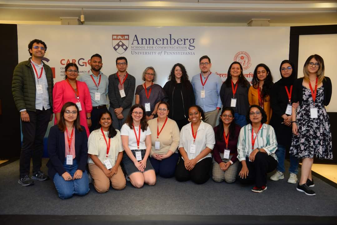 The @AnnenbergCARGC at the U Penn, in collaboration with @uohcomm, organized a doctoral colloquium where research scholars from India and the US discussed their research/trajectories. Thanks to @aswinp and @usharaman.