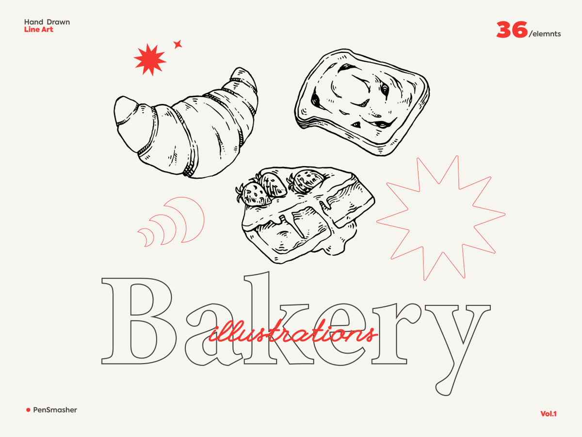 36 Bakery Hand drawn Cliparts
By PenSmasher
Available on Etsy ↓
shorturl.at/qMSU1
#etsy #illustration #clipart #etsyshop #etsyhandmade