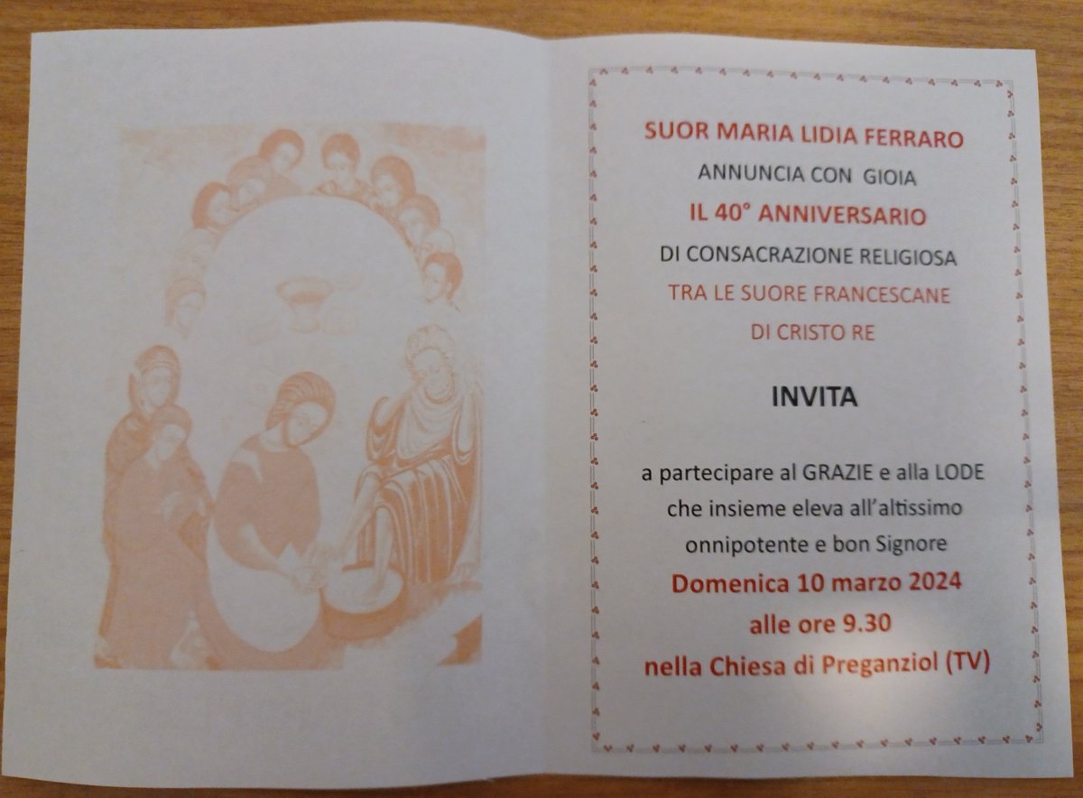 suorconsiglia's tweet photo. In questa V domenica di Quaresima, "Domenica laetare" condividiamo la gioia del #quarantesimo di #professionereligiosa della ns consorella sr. M. Lidia. Con lei, con i suoi cari, ed amici ringraziamo il Signore per il Suo dono e per la sua fedeltà.
Buona Domenica a tutti! 🎶🙏 https://t.co/xreDvllU6O
