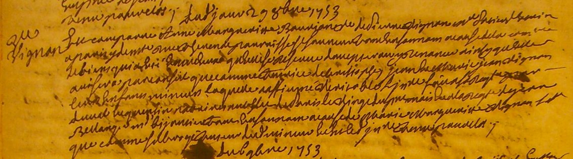 Help #paléographie Une bonne âme pour m'aider à comprendre ce texte ? On y parle d'A.Marguerite Bourion veuve de Pierre Vignon maitre potier d'étain de Paris et de ses enfants dont M.Jeanne épouse de Jean Bellange maitre bijoutier mais je ne comprends rien d'autre 😭