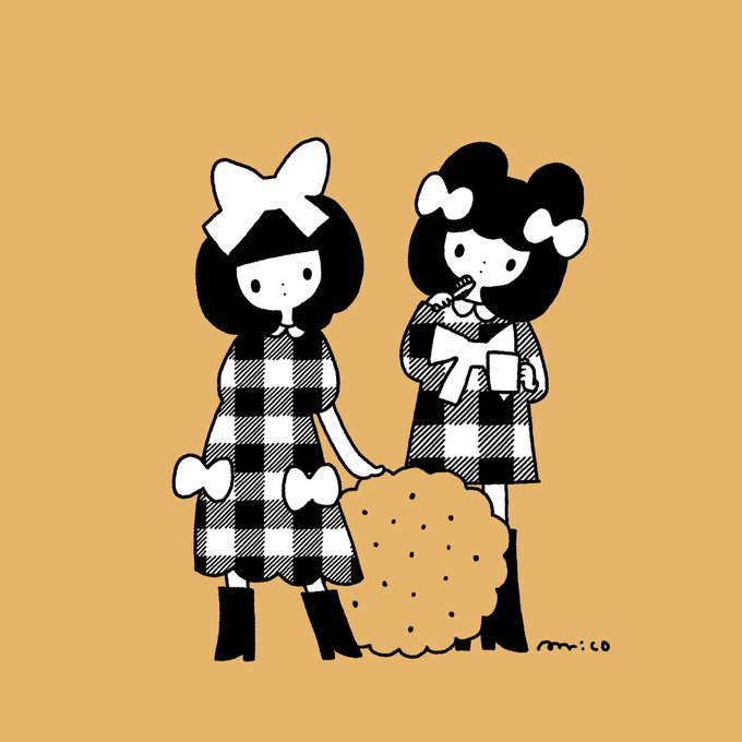 「2girls plaid dress」 illustration images(Latest)