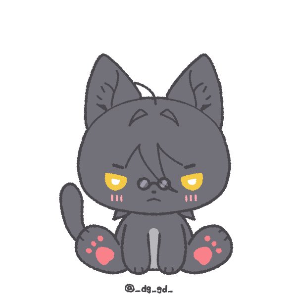 「黒猫 黄色眼」のTwitter画像/イラスト(新着)
