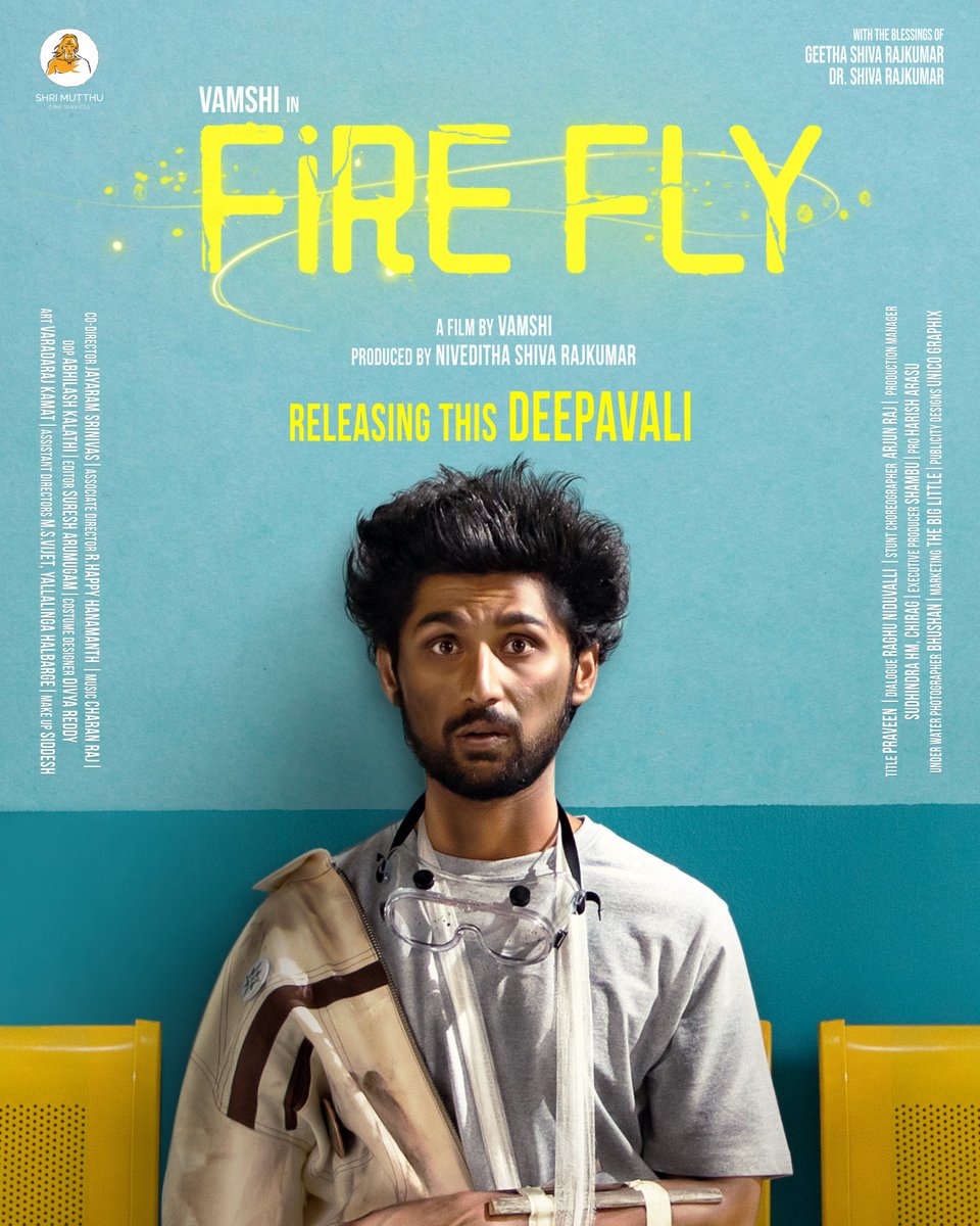 ಈ ದೀಪಾವಳಿಯಂದು ಅಂತರಾಳದ ಕತ್ತಲನ್ನು ಬೆಳಗಿಸಲು ಬರುತ್ತಿದೆ ನಮ್ಮ 'ಫೈರ್ ಫ್ಲೈ'!!✨ @NivedithaSrk @charanrajmr2701 @vk1419_films #AbhilashKalathi @raghuniduvalli @PROHarisarasu @BhushanBagadia @unicographix . #Firefly #FireflyTheMovie #smcs #shrimutthu #FireflyKannadaMovie