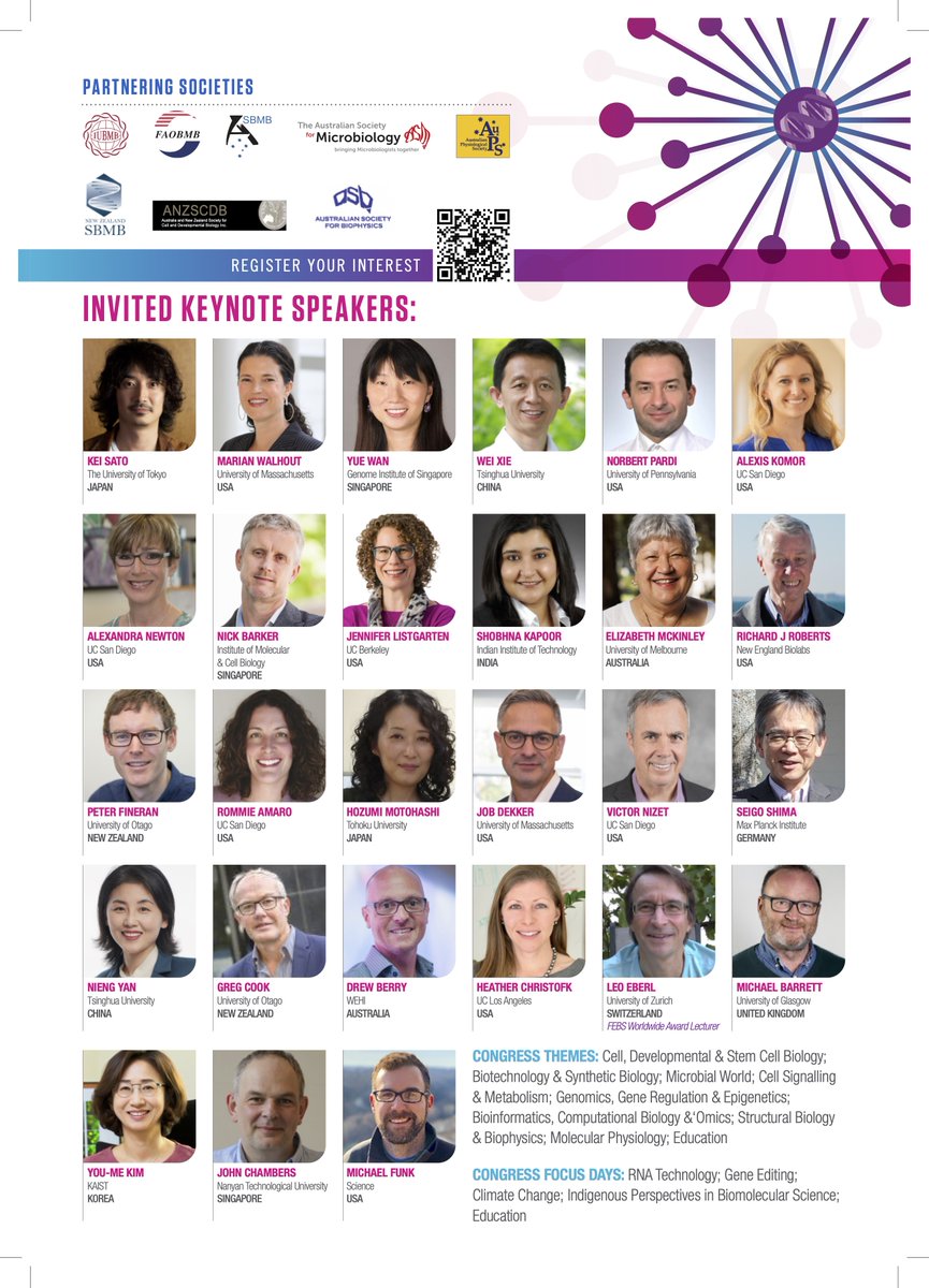 FrancesBiophys's tweet image. Abstracts are due on 12 March: submit now and register later for @bmh2024Melb. See the great list of plenary and keynote speakers at #bmh2024 in Melbourne, Sep 2024. #ComBio, #biophysics, #IUBMB #FAOBMB