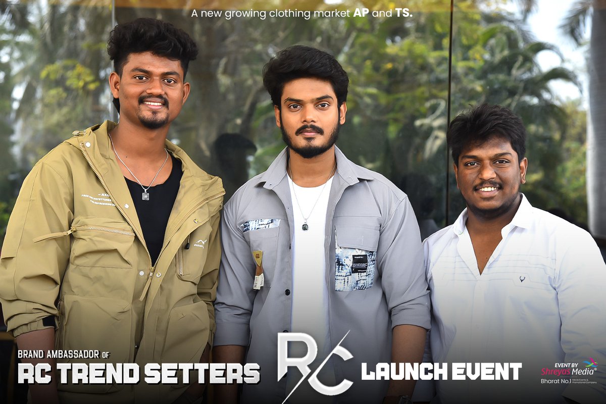 shreyasmedia's tweet photo. Everyone felt delightful and dynamic among all at the @RcTrendsetters Brand Ambassador Launch Event.🤩💥

@ActorAkashPuri @Hari4Cinema @shreyasgroup #RCTrendsetters #AkashPuri #ShreyasMedia #ShreyasGroup https://t.co/FAyZh1oFAm