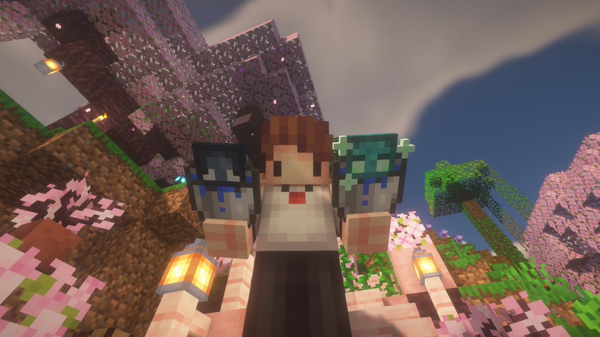 overeinn's tweet image. i caught these guys by accident! 
#Minecraft