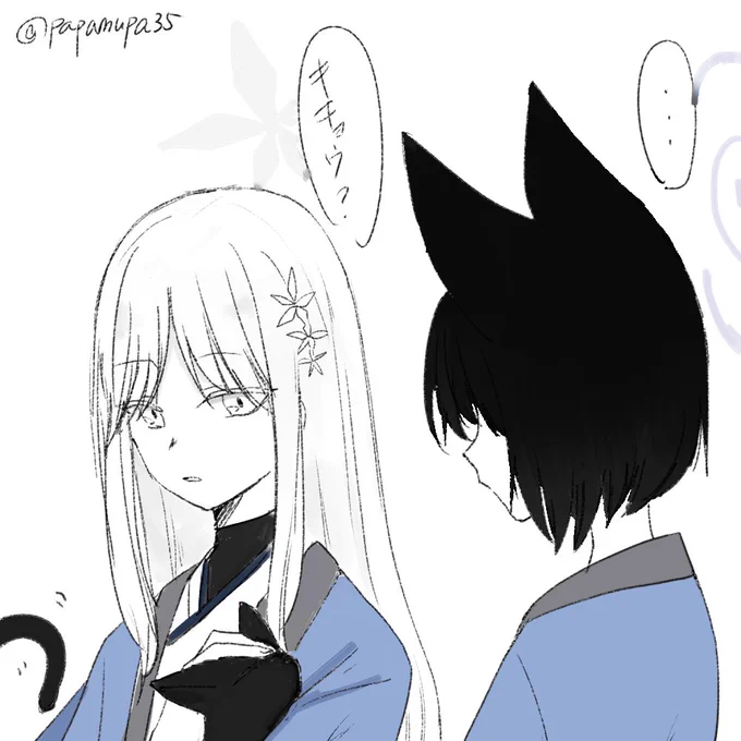 ナグサは猫に懐かれそうだし懐かれてるの見てもやっとするキキョウはいると思う 