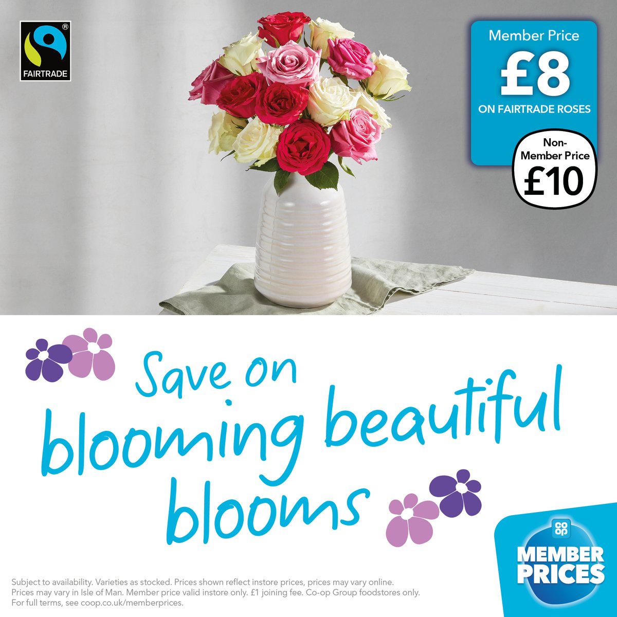 Looking for beautiful flowers this Mother's Day? Co-op Members can save on beautiful blooms in store 💐 Not yet a Co-op Member 👉 coop.co.uk/Membership