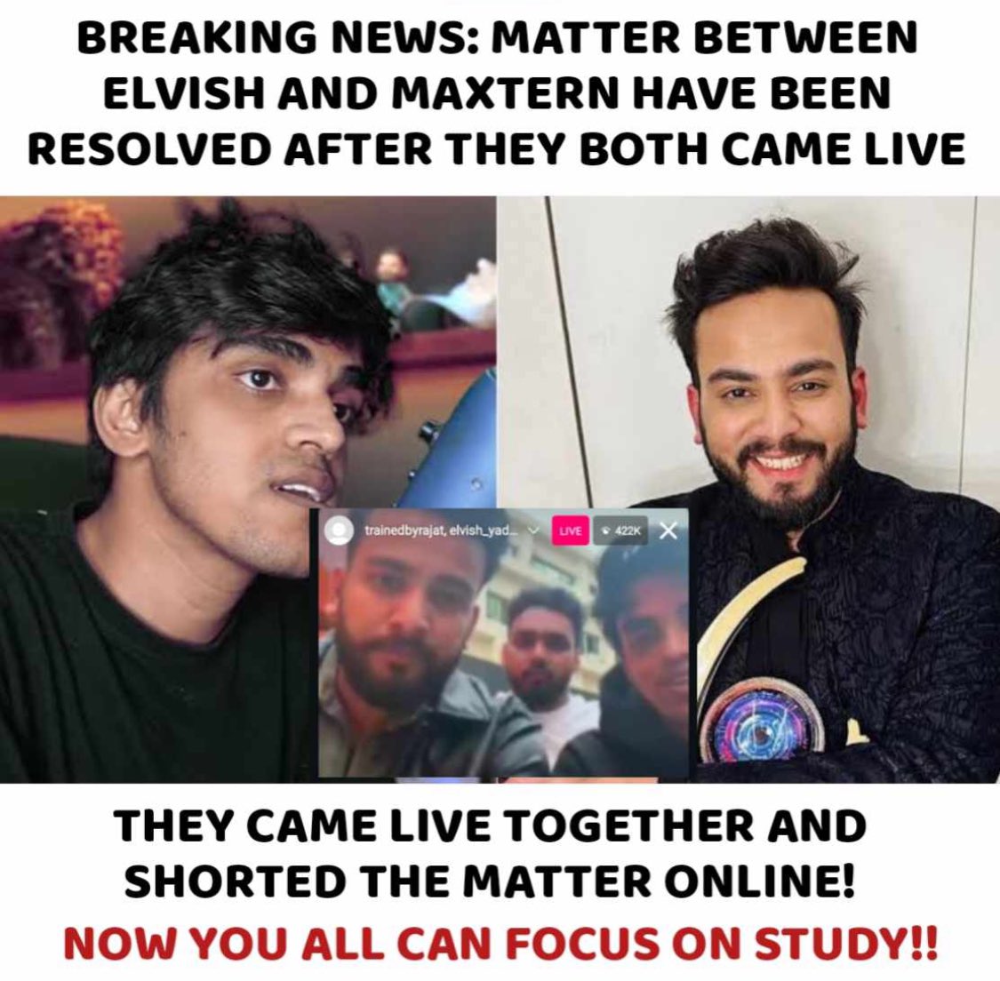 backchood007's tweet photo. Everything is clear❤️❤️
#ElvisArmy 
#Maxtern 
#ElvishYadav 
#RajatDalal https://t.co/kk9OaBfRKc