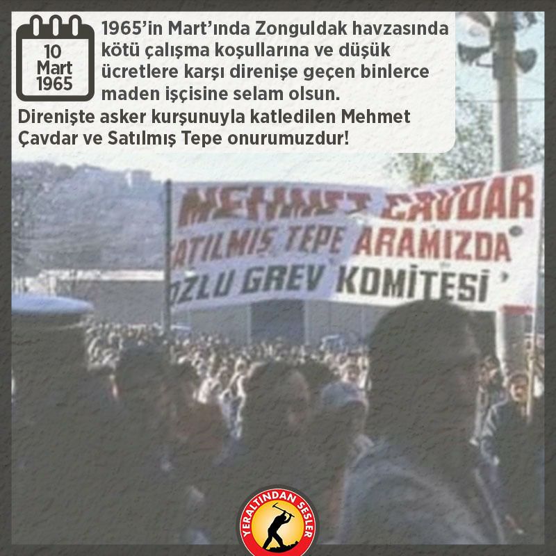 📌 İşçi sınıfının tarihinden: 1965 Kozlu maden direnişi #kozlu #kozludirenişi #zonguldak #maden