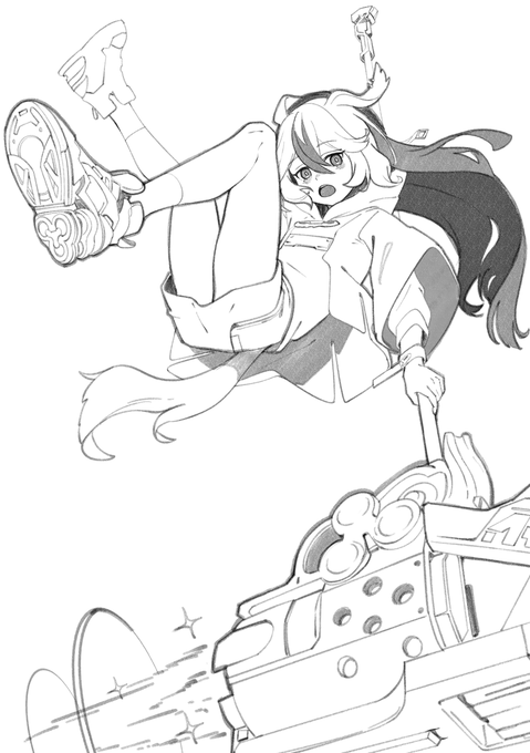 装飾品が多くて描くの大変すぎるア゜～～～～。無限への突入!! 