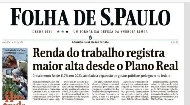 Eu votei no <a href="/LulaOficial/">Lula</a> ,mas se isso correspondesse o cotidiano da população, porque tanta insatisfação popular no dia a dia? Principalmente referente aos preços dos alimentos..Ah gente, desculpas! Eu moro na lua já faz alguns anos!