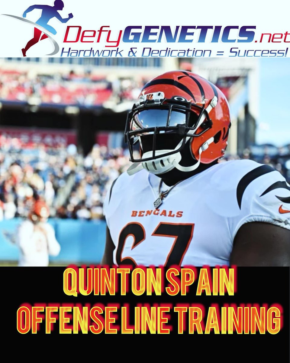 🚨Quinton Spain has joined our DefyG Staff‼️Be providing Elite 🏈OL Training starting 3/11/24 at DefyG. Q recently retired after 8 NFL szns. *Small group session (1-3 athletes). Rates:$100 per session (multi session discount avail). Call/text 804-621-3889 for info/make appt.