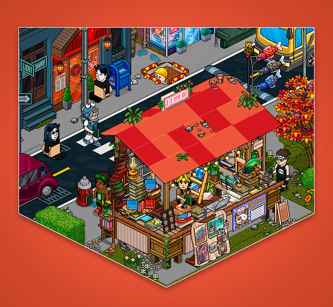 Banca de Livros 📚 - Feito em <a href="/habblivein/">Habblive</a> 
.
.
.
Book Bank 📚
#Habbo #Builder