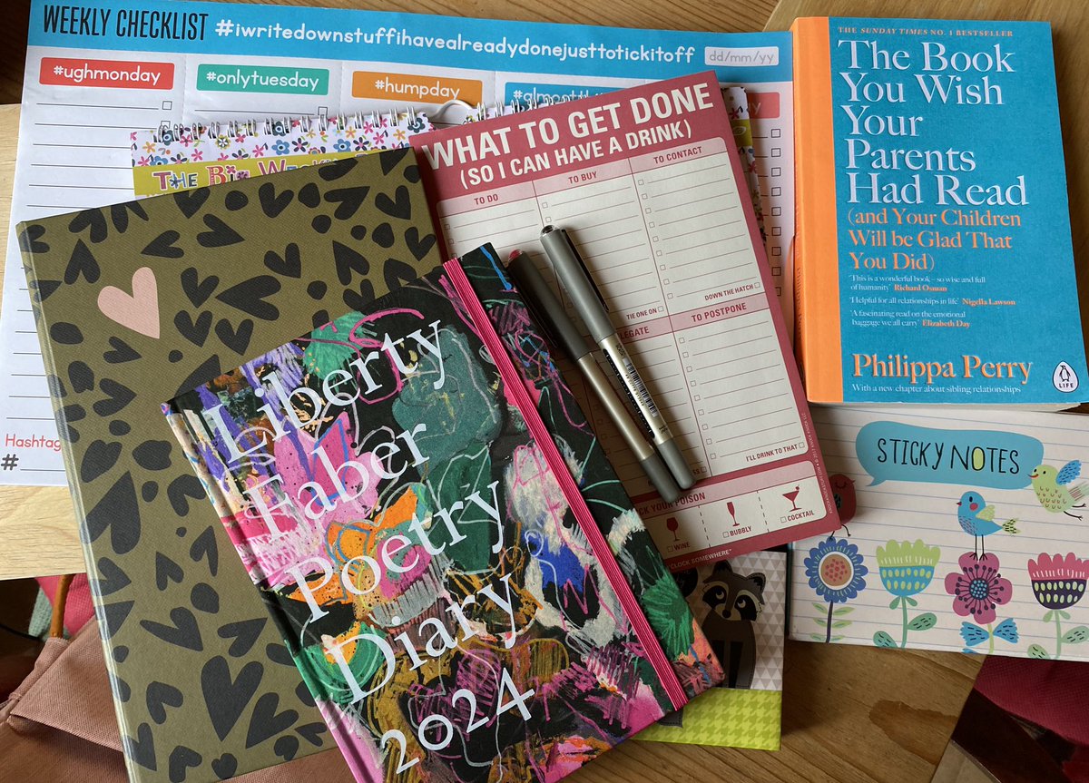 Satisfying my love of stationery, books and list pads on #MothersDay2024 with a few self care treats thrown in to help with my 1% commitments from #IWD2024 The Marshini know me well! 📚🍷#allthethings