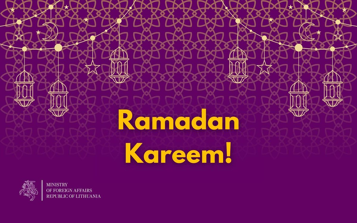 FM <a href="/GLandsbergis/">Gabrielius Landsbergis🇱🇹</a>: Ramadan Mubarak to all Muslim community! 🌙 As the holy month begins, may it bring moments of reflection, unity and joy. Wishing you peace in your prayers and countless blessings!