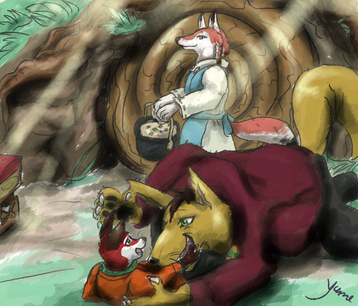 tsukiyume_saki's tweet photo. Eight Guards of the Abyss 🦄🐉
p20 the red Werefox [1/3]

a new chapter today? well yes, I'm working on the fake-wikia page of Bedivere,-

#EightGuardsoftheAbyss #Mokushirokunoyonkishi #Sevendeadlysins #NanatsunoTaizai #FourKnightsoftheApocalypse https://t.co/AIpmdzIsTC