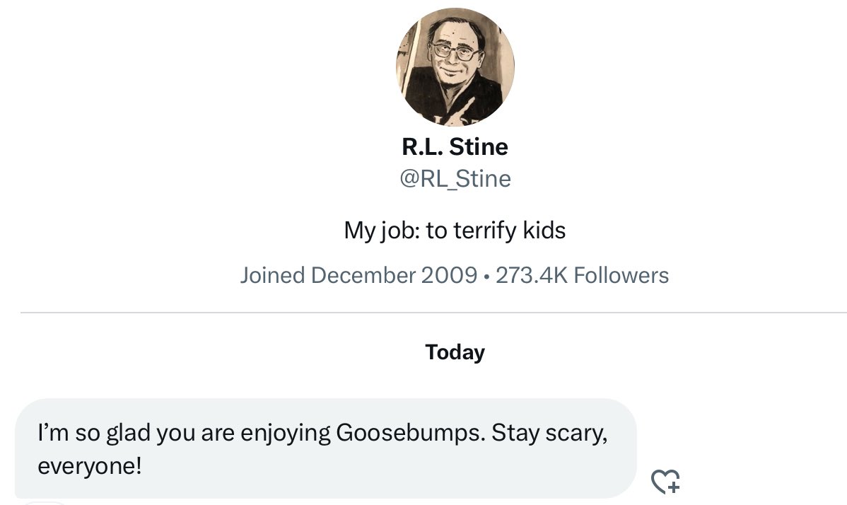 My class are going to be SO excited when I show them this message from @RL_Stine tomorrow! Not only does he love their window display for WBD, but he's taken the time to send them a message too. Amazing! 🤩 @BelgraveAcademy