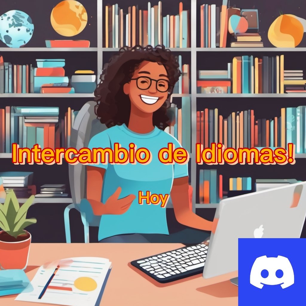 EnglishYDEMAS's tweet photo. ¡Hoy no hay excusas para practicar tu idioma objetivo!

Si hablas español con fluidez y estás aprendiendo inglés, o viceversa, ven hoy gratis a visitarnos a Discord

Disfrutarás practicando y aprendiendo acompañado de otros estudiantes y nativos

#EnglishLearning #SpanishLearning https://t.co/rP4Fjvu1TW