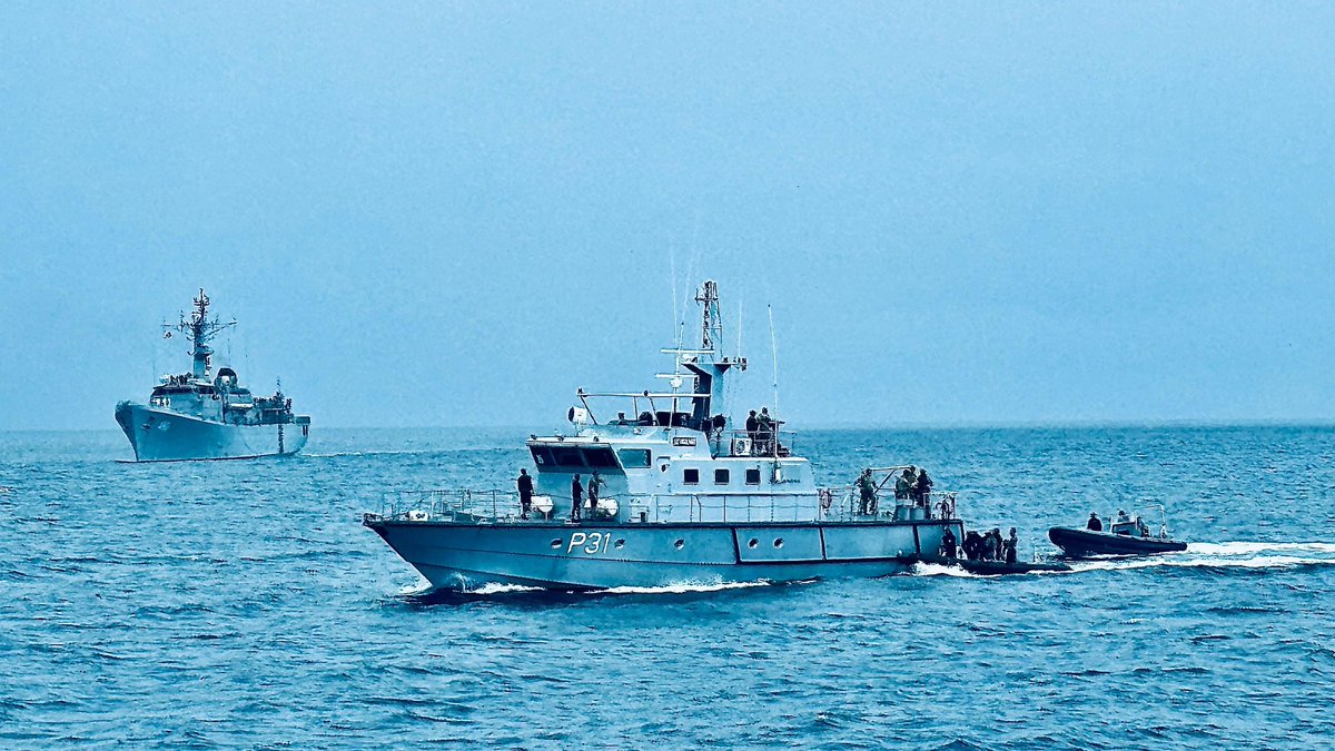 indiannavy's tweet photo. #INSTir participates in multilateral Ex #CutlassExpress-24 showcasing strong maritime #interoperability. From classroom sessions to evolutions at sea, it underscores close ties b/n #IndianNavy & regional Navies towards joint training, capacity building & building #BridgesofFriendship.
 https://t.co/NniiXOwsYg