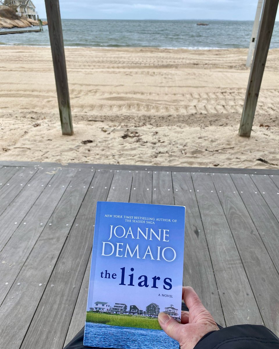 Very cool—reading the latest Seaside Saga at the beautiful real-life beach of The Seaside Saga. 📷: reader Heidi