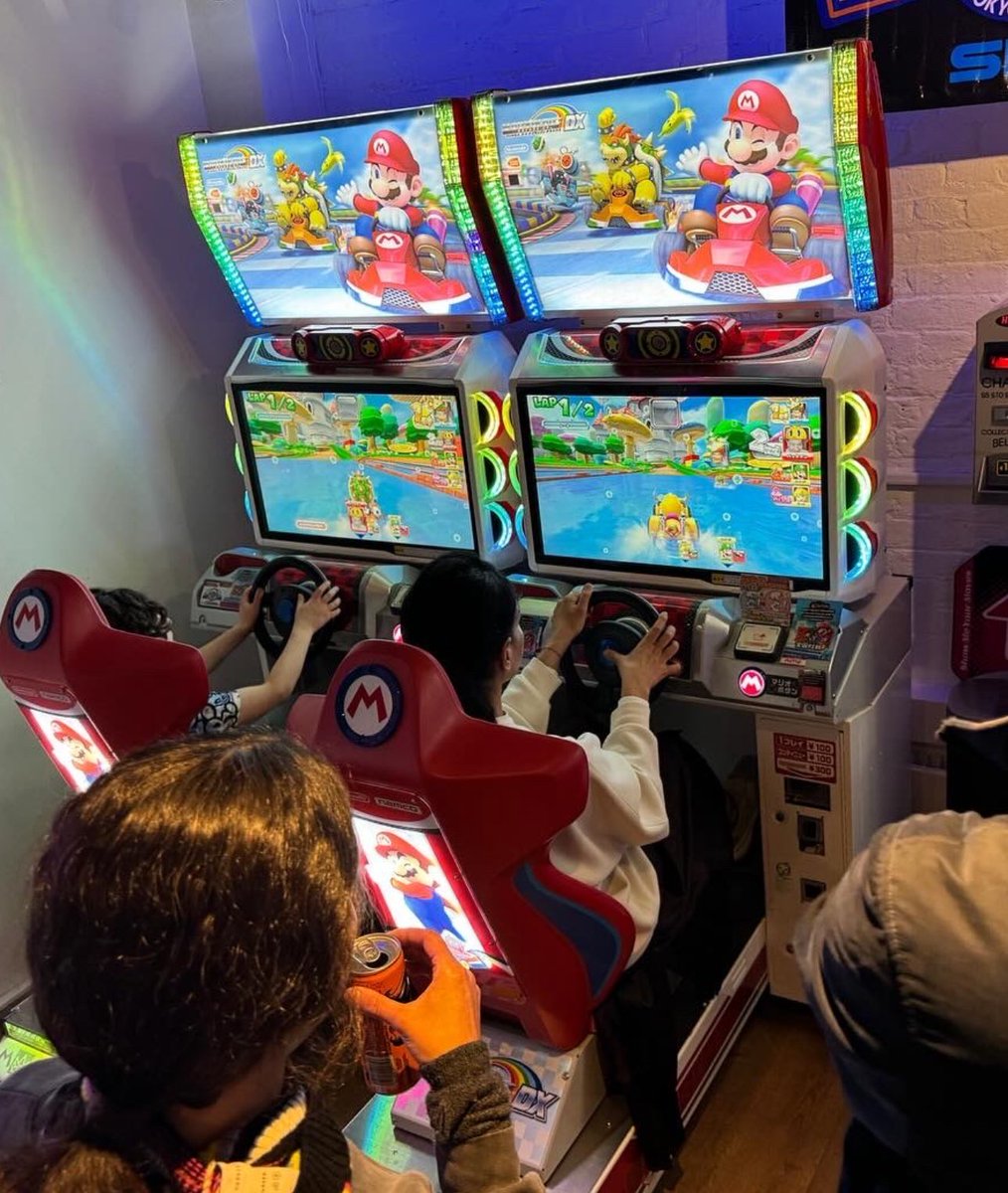 It's 'MAR10' Day ! #nintendo The perfect excuse for a Mario Kart DX session in our arcade ! #chiswick #westlondon #turnhamgreen