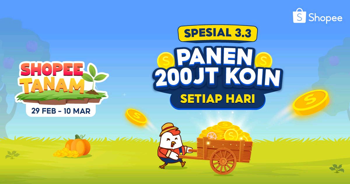 ciiipudt's tweet photo. Bantu aku cepat panen s/d 200JT Koin dari Shopee Tanam. Klik di sini, ya >> https://t.co/v6BqfbgPtv https://t.co/VckiEYI6Mk