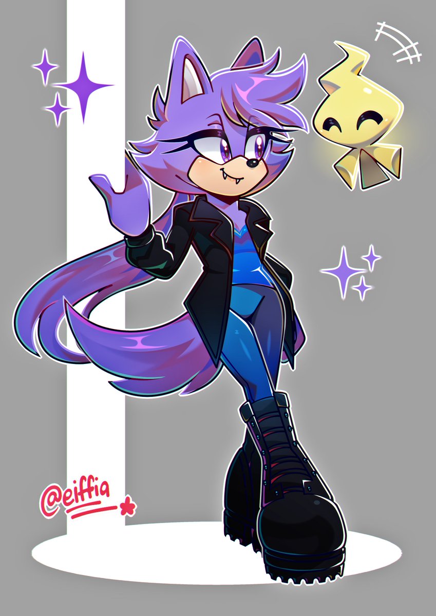 For <a href="/Ava_The_LavWolf/">Ava the Purple Wolf</a> of their character Ava with their Wisp! 💜💛 Super cute purple and yellow duo!! I love working on your characters a lot. 🫶🩷🩷

Thank you so much! 🙏✨

#sonicoc
#sonicfc