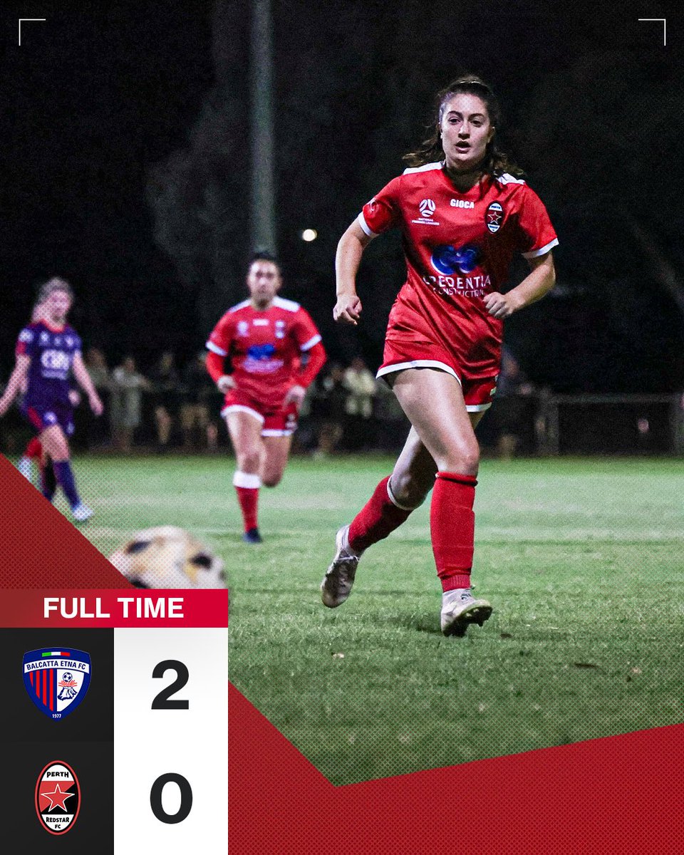 FT.

Not our night. 

We progress to the semi-final of the 2024 NPLWA - Women’s Night Series. 

See you next week at the Sam Kerr Football Centre, Reds.👋

#PRSFC