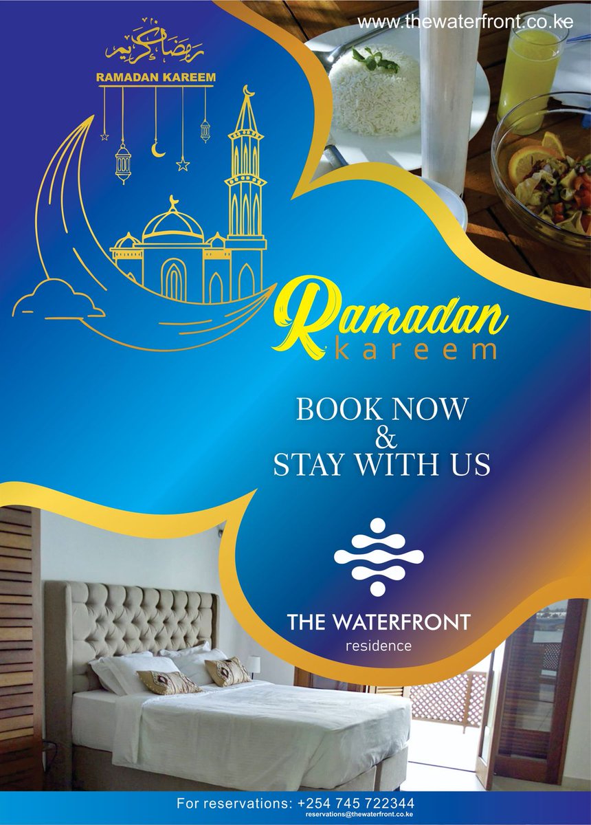 Ramadan Kareem. May Allah forgive,purify &amp; unite us. Ameen.
#valentines #viewsfordays #vacation #hotelsandresorts #seaview #servicedapartments #serenity #tembeakenya #thewaterfrontresidency #magicalkenya🇰🇪 #mombasaraha #tourismkenya #001 #staycation