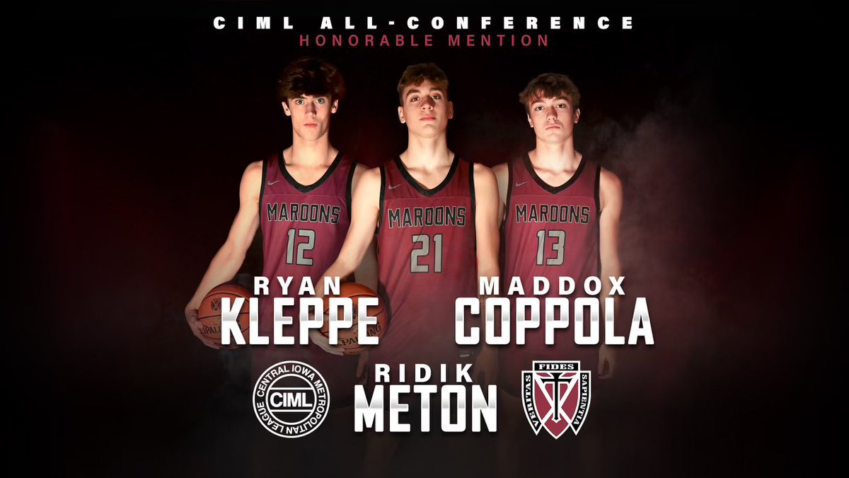 Congrats to Ridik Meton, Ryan Kleppe and Maddox Coppola on being named Honorable Mention All-Conference.